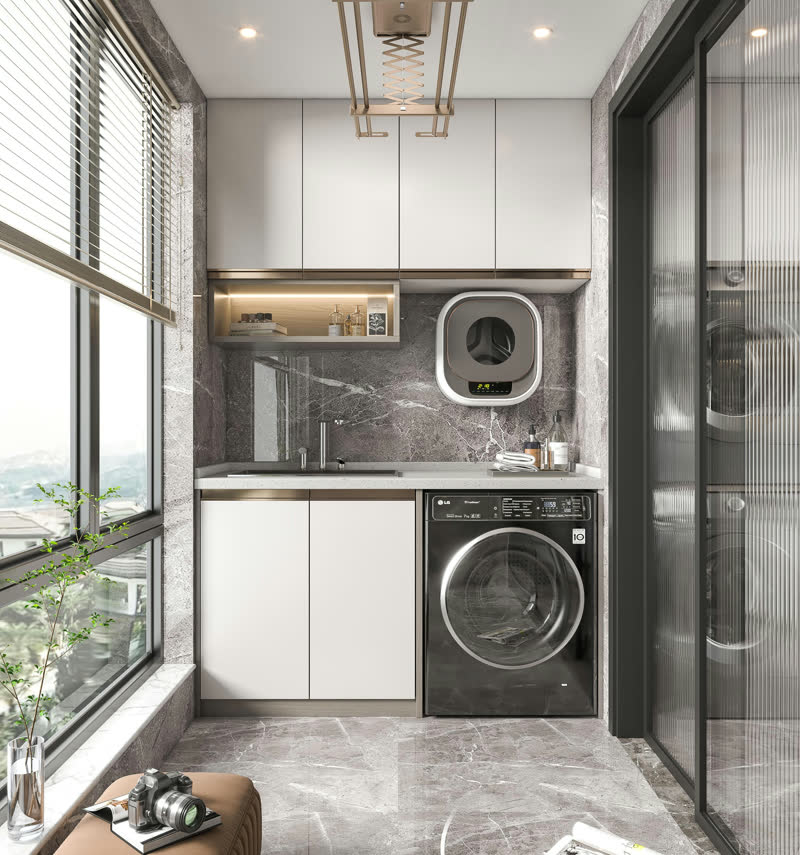 Stainless Steel Balcony Cabinet 1