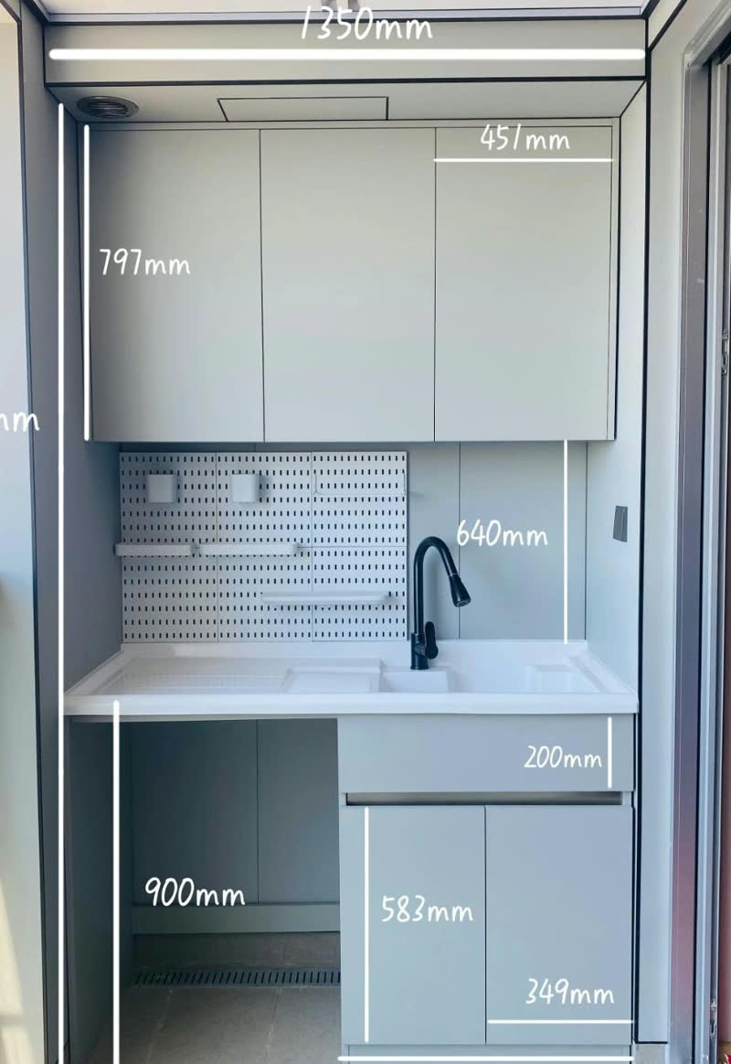 Stainless Steel Balcony Cabinet 9