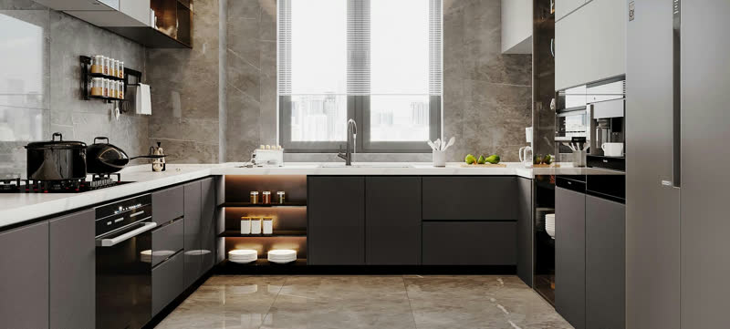 Stainless Steel Kitchen Cabinet 4