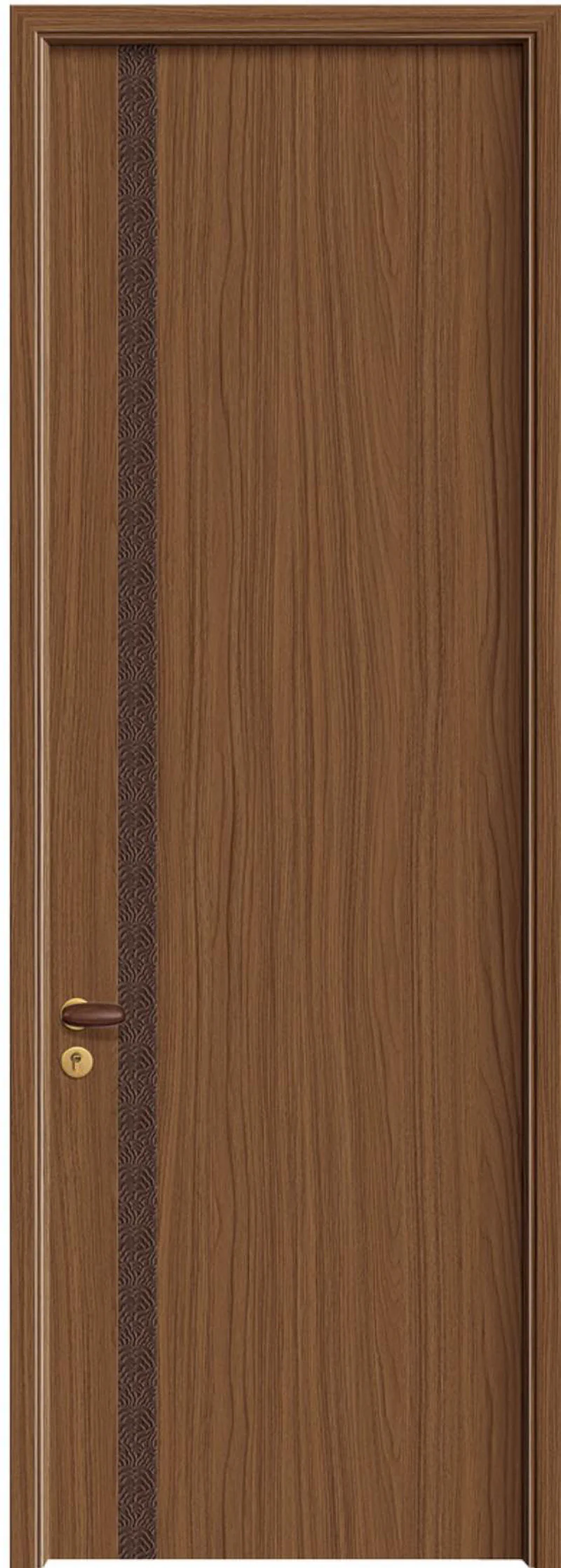 Bionic Veneer Door - Model YQ-55 (D02 Golden Walnut)