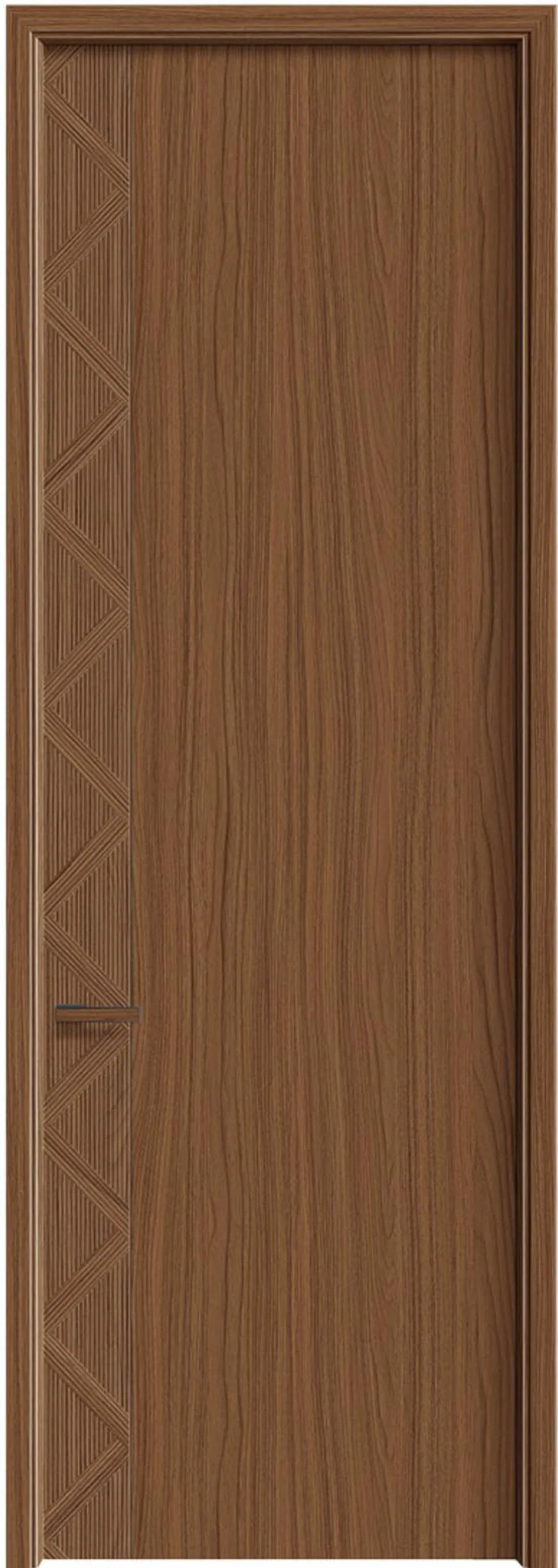 Bionic Veneer Door - Model YQ-52 (D02 Golden Walnut)