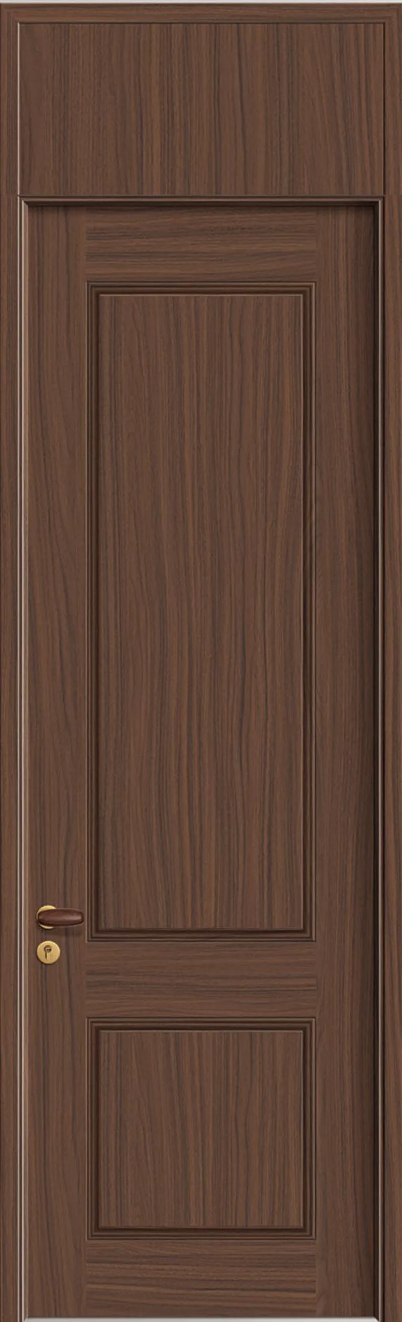 Bionic Veneer Door - Model YQ-50 (D01 Black Walnut)