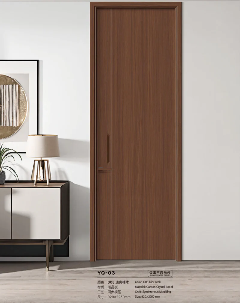 Bionic Veneer Door - Model YQ-56 (D08 Dior Teak)