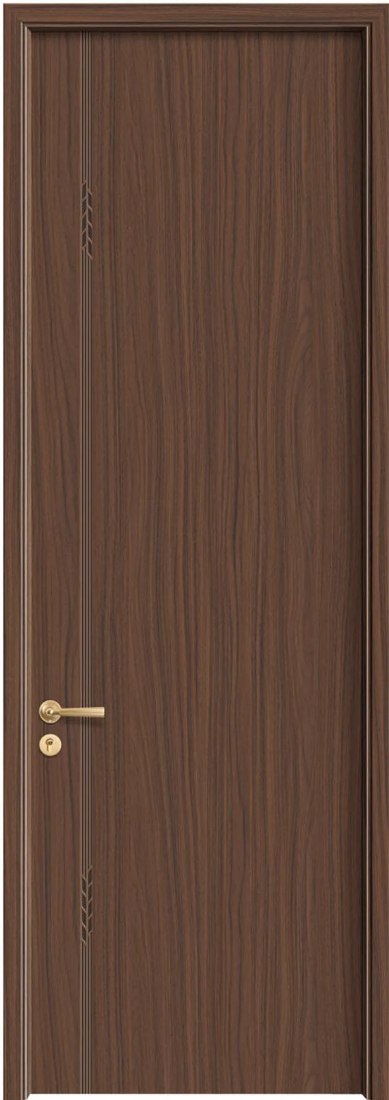 Bionic Veneer Door - Model YQ-36 (D01 Black Walnut)